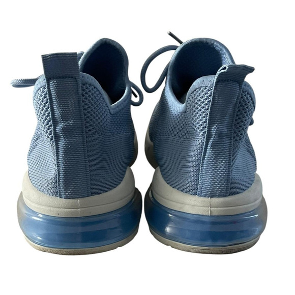 BM Collection Womens Blue 9 Shoes Mesh Lace Up Athletic Walking Comfort Sneakers - Picture 2 of 8